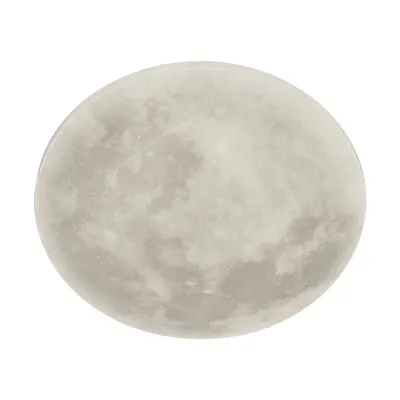 Plafonieră pentru copii gri deschis LED cu abajur din sticlă acrilică ø 40 cm Lunar – Trio