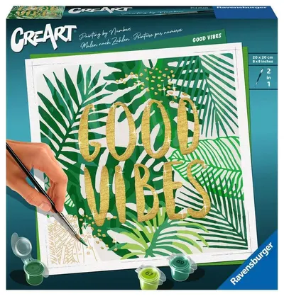 Set de pictură pe numere Ravensburger CreArt - Vibrații pozitive