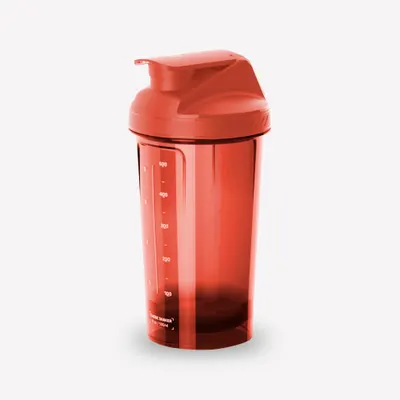 Shaker clasic, roșu cu sită 500ml
