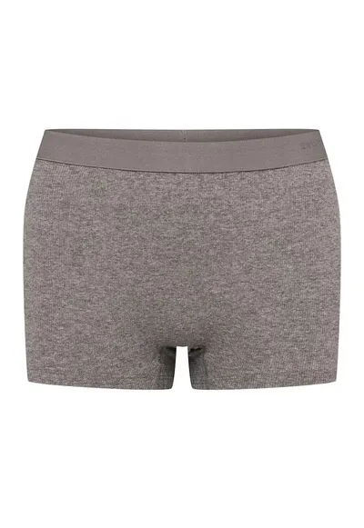 Pantaloni scurti dama - Bumbac - Gri