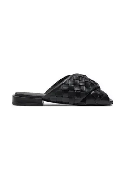 Papuci dama 303884239 - Piele naturala - Negru - Negru