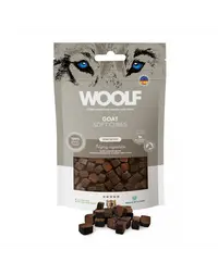 WOOLF Soft Cubes Goat Monoprotein 100g snackuri moi pentru caini, din capra