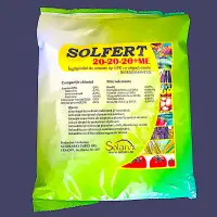 Solfert 20-20-20+ME 100 gr, ingrasamant foliar echilibrat tip NPK+ microelemente (Bor, Cupru, Fier, Mangan, Molibden, Zinc), stimuleaza dezvoltarea radiculara si vegetativa, imbunatateste calitatea si cantitatea productiei - Default Title