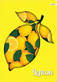 Caiet Lastva Neon Fruits - A5, 52 file, linii largi, sortiment