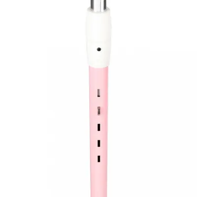 Trotineta pentru copii Trike Fix Pink, cu ghidon ajustabil, roti luminoase LED, frana de mana si de picior, capacitate maxima 100 kg