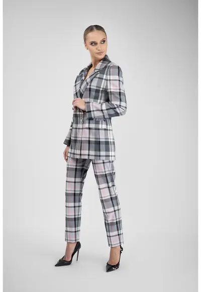 Pantalon conic in carouri