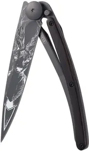 Cuțit de buzunar Deejo Ebony - Deer, 37 g
