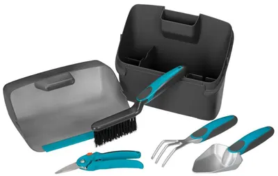 Cutie cu unelte de grădină Gardena - Balcony Box, 5 piese