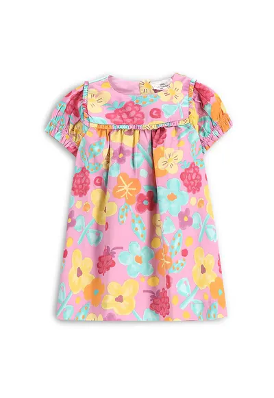 Rochie de vara fete WC5128201MGN - Bumbac - Multicolor - Multicolor