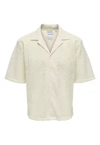 Camasa barbati Sons - 22034187 - Poliester/Bumbac - Bej - Bej