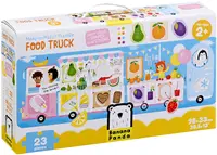 Puzzle de podea Banana Panda din 23 de piese - Caravana cu alimente