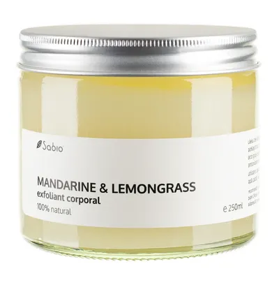 Exfoliant cu mandarine si lemongrass, 250ml, Sabio