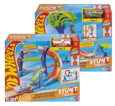 Modul de pistă Hot Wheels Stunt Tracks - cu cărucior, asortiment