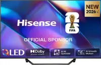 Televizor Smart Hisense - 43A7S, 43", QLED, 4K Ultra HD, Game Mode Plus VRR, Unibody Slim, Dolby Vision IQ-Atmos 2x7W, negru