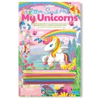 Mini set creativ cu nisip si sclipici - Unicorni