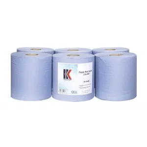 Laveta hartie HERZKRAFT, tip: Roll (set), 6 buc, culoare: albastru deschis, numar straturi: 2, lungime: 160m