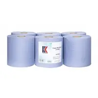 Laveta hartie HERZKRAFT, tip: Roll (set), 6 buc, culoare: albastru deschis, numar straturi: 2, lungime: 160m
