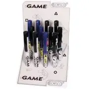 Stilou Cresco Game 280030-B, penita iridium, alimentare rezerve, corp plastic diverse culori