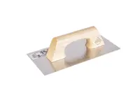 Gletiera dreapta cu muchii ascutite, INOX cu maner din lemn, 30cm - RUBI-74948