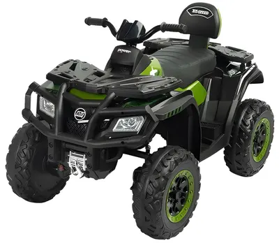 Jeep alimentat cu baterii Caretero Toyz - Quad Rush, verde