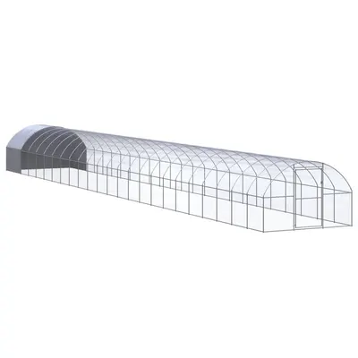 Gossi cotet de gaini pentru exterior, 3x24x2 m, otel zincat