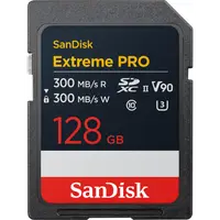 Card Memorie SDXC SanDisk Extreme Pro, 128Gb, Clasa 10 / UHS-2 U3 SDSDXDM-128G-GN4IN