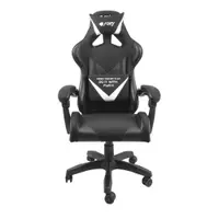 Scaun Gaming FURY AVENGER L, Piele Ecologică + Polyester, Reglabil pe Înălțime, Spătar 180°, Manere 4D, 150 kg, Negru
