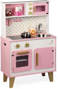 Bucatarie din lemn Janod - Candy Chic, roz