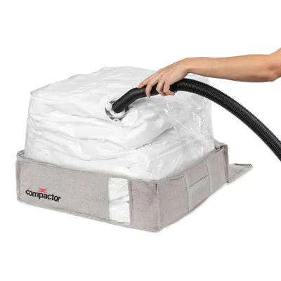 Cutie de depozitare cu vacuum Compactor Oxford, 145 l, gri