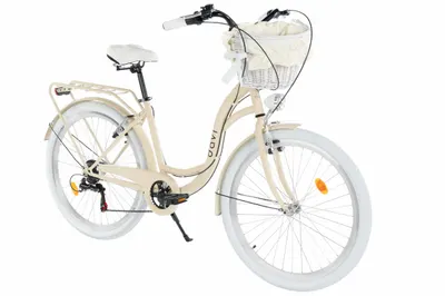 Bicicleta dama Davi Ella 26", 7 viteze, 155-180 cm, Maro cafeniu/Alb