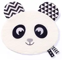 Jucărie bebeluși zgomotoasă pentru îmbrățișat Babyono - Happy Panda, 20.5 cm