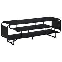 vidaXL Support TV 140 x 36 x 45 cm Stejar Negru Lemn prelucrat