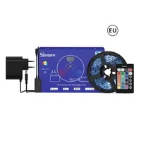 Banda LED RGB inteligenta Sonoff, Wi-fi, Bluetooth, Telecomanda, control vocal, lumina colorata, IP65, 5m, L2 LITE