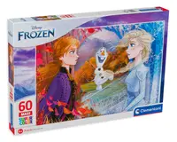 Puzzle Clementoni din 60 de maxi piese - Frozen 2, Forta surorilor