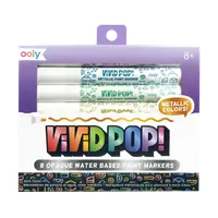 Carioci cu vopsea Vivid Pop! - set de 8, metalic