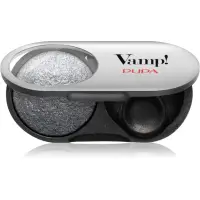 PUPA Milano Vamp! Radiant Baked Eyeshadow fard de culoare vibranta si lunga durata culoare 308 Anthracite Grey - WET & DRY 1 g