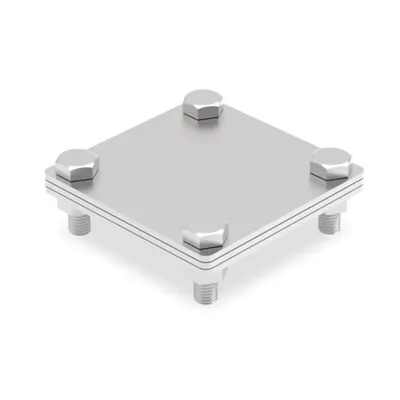 Clema universala platbanda-platbanda , inox V4A 100x100