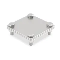 Clema universala platbanda-platbanda , inox V4A 100x100