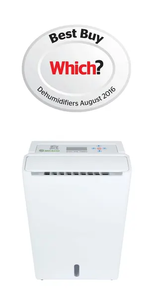 Dezumidificator Meaco DD8L Zambezi, 12l/zi, Debit 150mc/h, Pentru 25mp, Higrostat, Timer, Functie ionizare si blocare copii