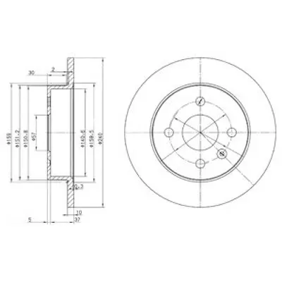 Disc frana DELPHI BG3403