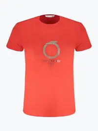 Tricou barbati din bumbac cu decolteu la baza gatului, Trussardi