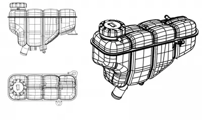 Vas expansiune racire cu capac potrivit MERCEDES C T-MODEL (S202), C (W202), CLK (A208), CLK (C208) 05.93-06.02