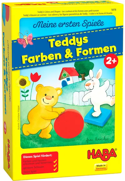 Joc educativ Haba - Formele si culorile lui Teddy