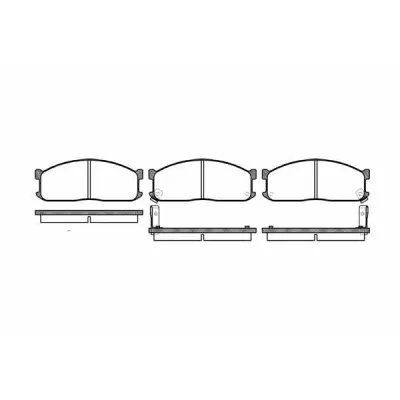 Set placute frana, frana disc REMSA 0244.02