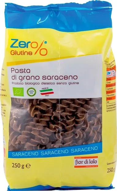 Bio fusilli din hrișcă, 250 g, Fior di Loto