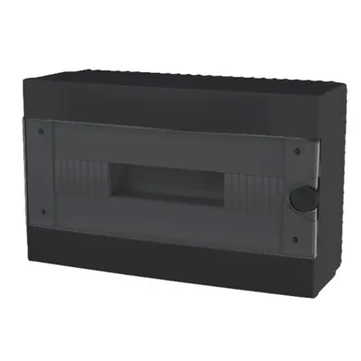 Plastic Box For Surface Mnt. 16 Way (1x16), Negru