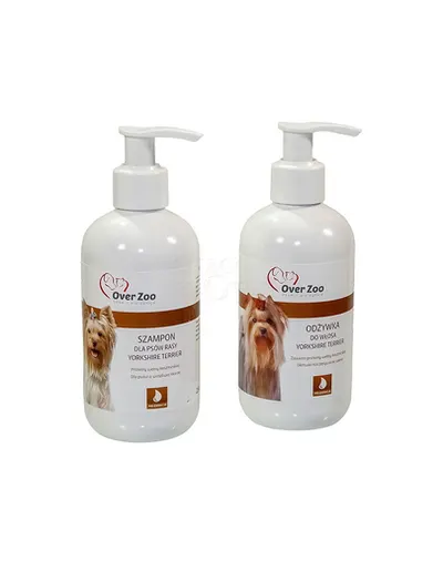 OVER ZOO Set sampon si balsam pentru cainii Yorkshire Terrier (sampon 250 ml + balsam 250 ml)