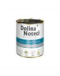 DOLINA NOTECI Premium Mix păstrăv și cod cu broccoli 24x800 g hrană umedă pentru câini