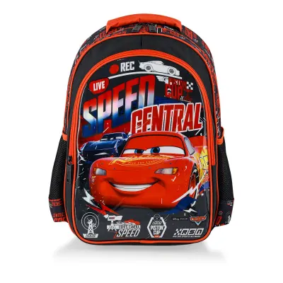 Ghiozdan cu 2 compartimente Speed Central, Cars