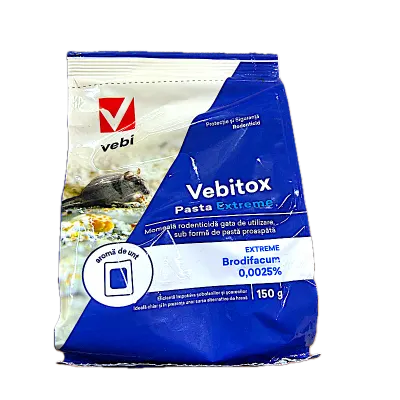 Vebitox Pasta Extreme 150 gr, raticid, Vebi - Default Title